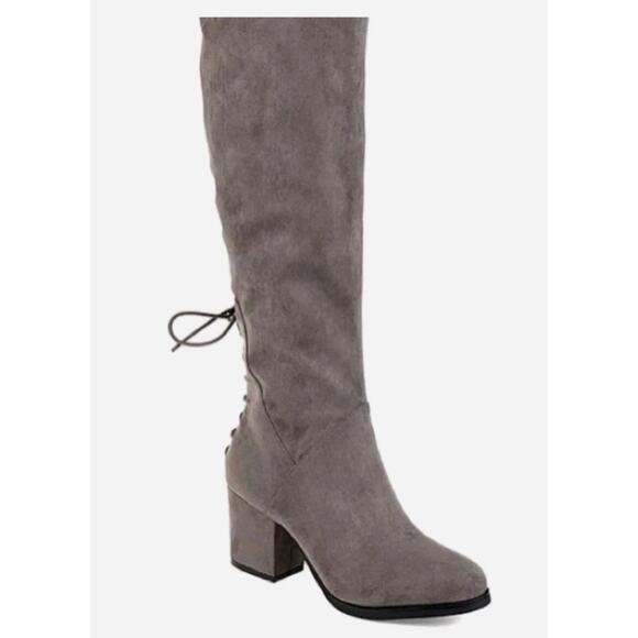 Journee Collection Shoes - Journee collection ~Woman Size 12~ Leeda-Med Beige Boots Wide Calf NWOB.